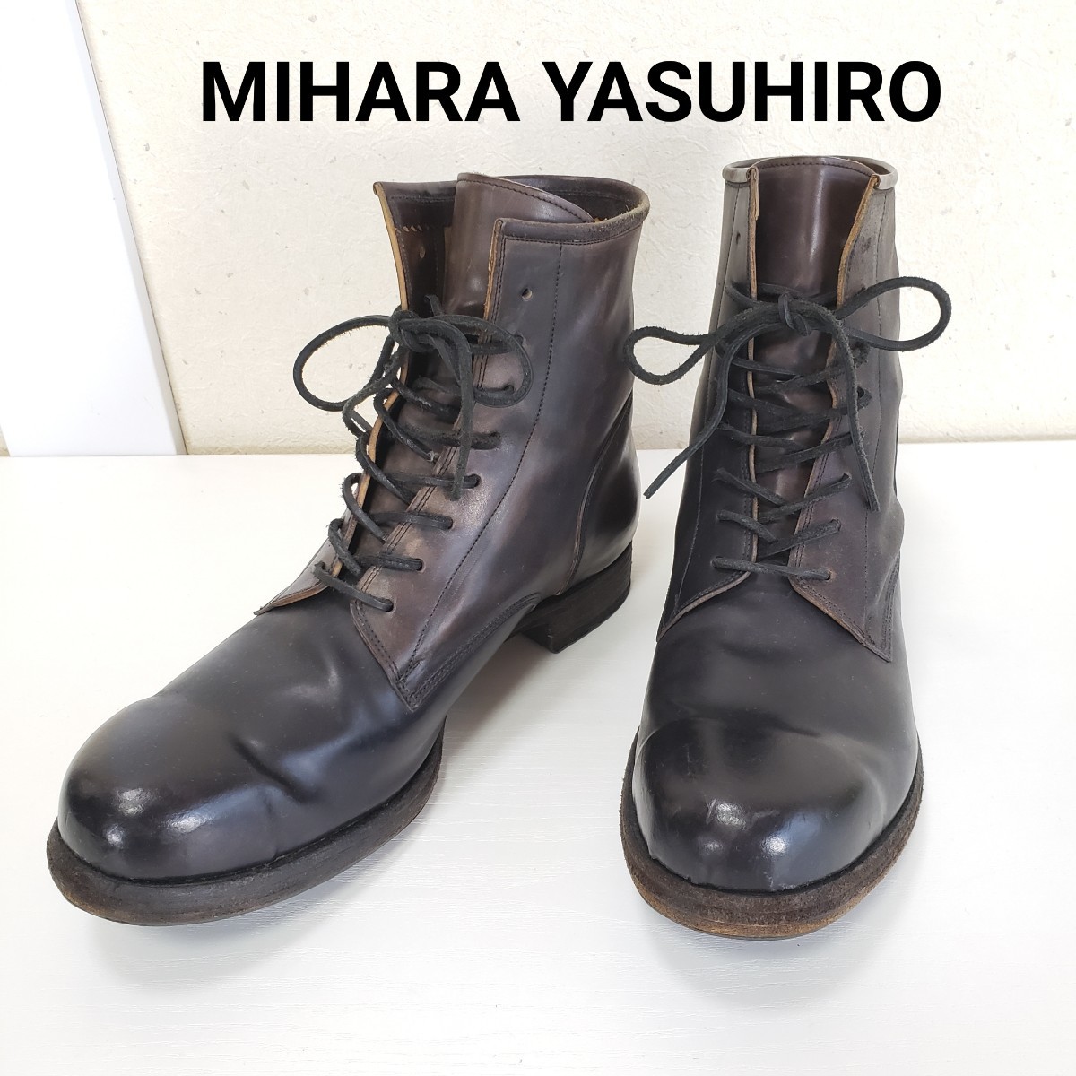 正規品販売！ 美品◇MIHARAYASUHIRO ミハラヤスヒロ レースアップ