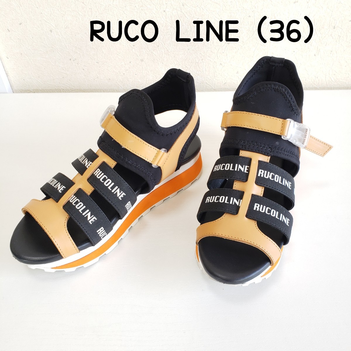 極美品 RUCO LINE ルコライン スポーツサンダル レディース(36 23～23