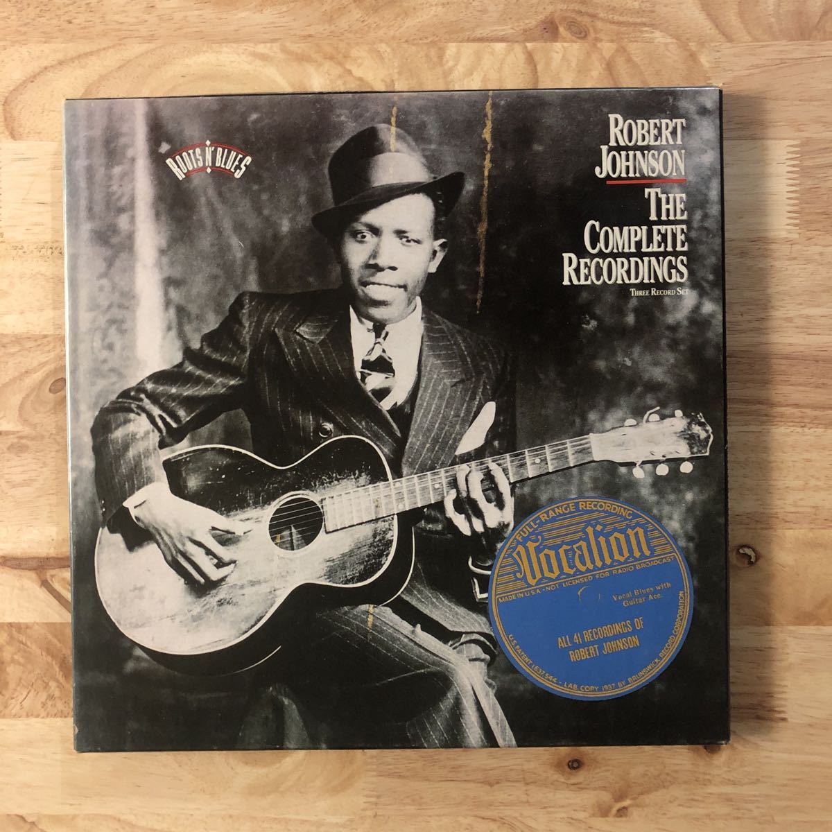 LP rare 3LP BOX!! ROBERT JOHNSON/THE COMPLETE RECORDINGS[US original : first year 90 year PRESS: booklet / insert : Delta blues ..!!]