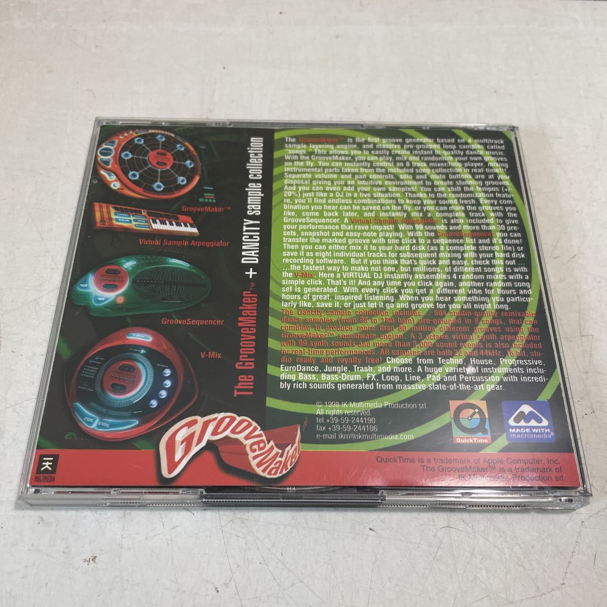 P17! music creation soft The GrooveMaker+DANCITY sample collection CD-ROM 2 sheets set *230501
