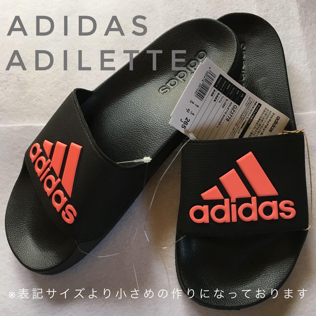 adidasアディダス ADILETTE U 25.5cmブラック kaman.co.jp