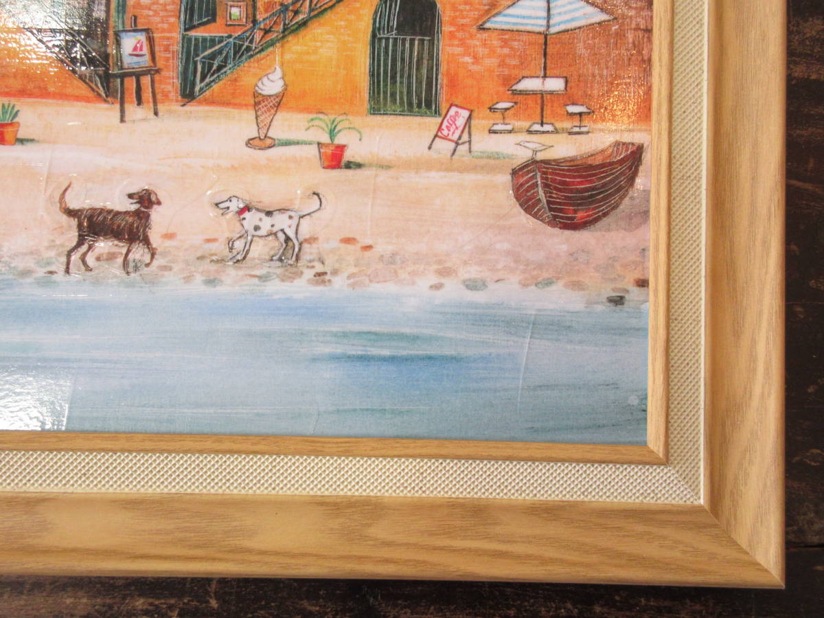  England woman author . picture *ge lure to frame * Joe Ram [ fishing quarter ][ scenery * sea *.* dog ]< resin frame >* light weight 