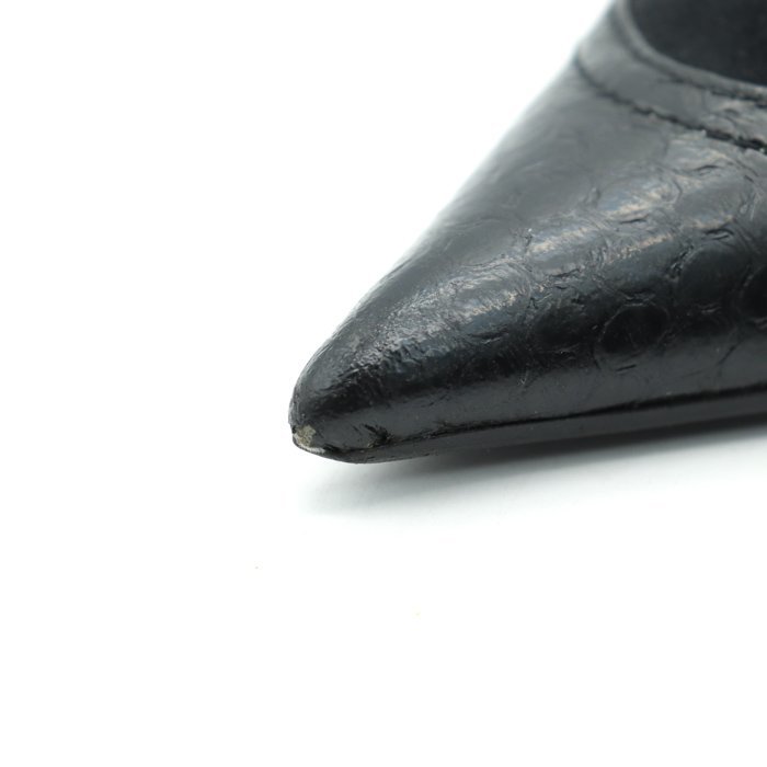 ヒューマン シー マミアン パンプス ポインテッドトゥ ハイヒール MAMIAN ブランド 靴 黒 レディース 23.5cmサイズ ブラック Human c_画像2