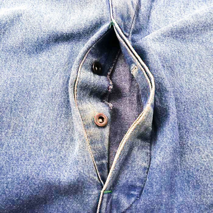 リバティ オーバーオール デニム ボタンフライ サロペット ツナギ ビンテージ アメリカ古着 メンズ ブルー LIBERTY_画像3