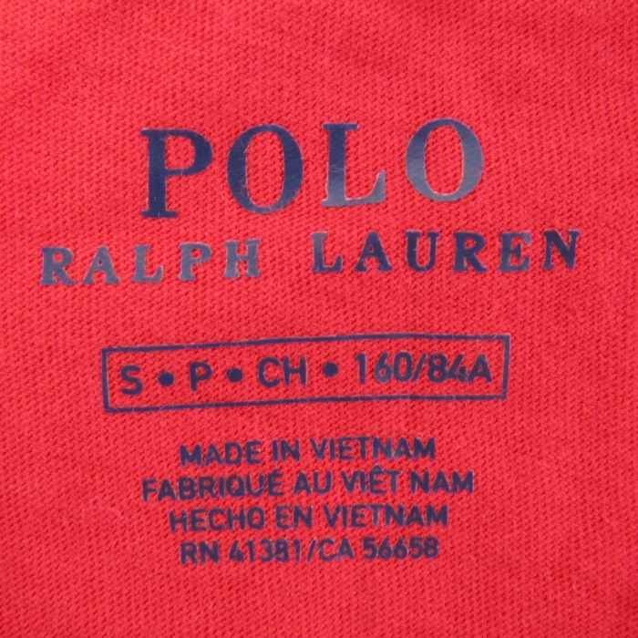  Polo * Ralph Lauren короткий рукав футболка рукав peiz Lee рисунок хлопок tops женский S 160/84A размер красный POLO RALPH LAUREN