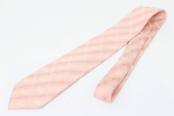  Donna Karan бренд галстук в клетку шелк сделано в Японии DKNY мужской orange Donna Karan