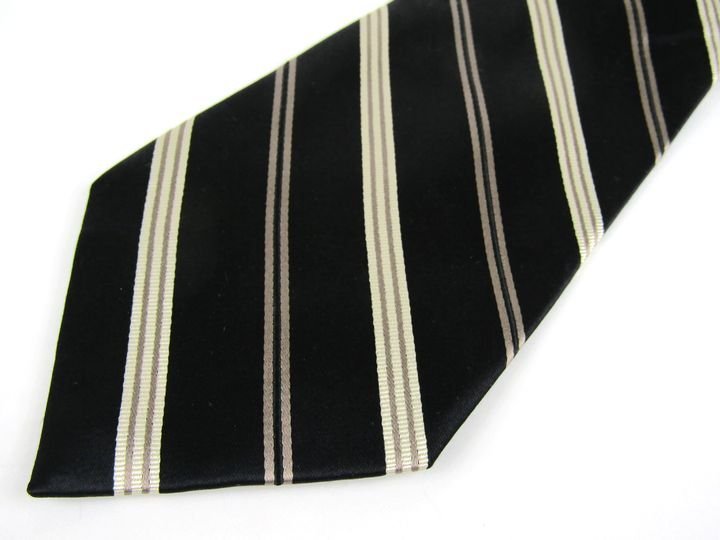  Donna Karan бренд галстук полоса рисунок шелк хлопок .DKNY мужской черный Donna Karan