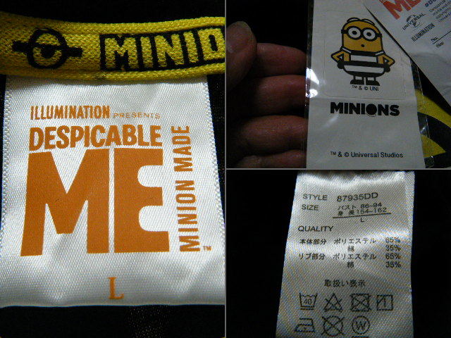 DESPICABLE ME　長袖Tシャツ　サイズL　R7487　未使用タグ付き　黒　ミニオンズ_画像3