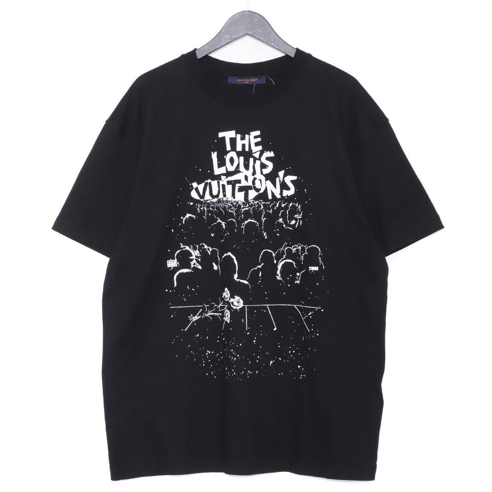 LOUIS VUITTON 23SS LVコンサートプリントTシャツ ブラック Lサイズ