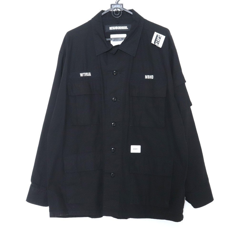 WTAPS × NEIGHBORHOOD 19AW JUNGLE LS SHIRT サイズ03 ブラック