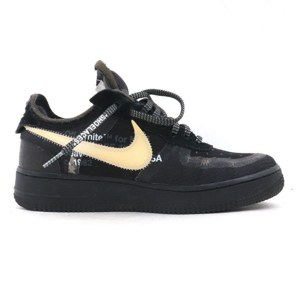 25.5cm NIKE × OFF-WHITE THE 10 AIR FORCE 1 LOW ブラック AO4606-001