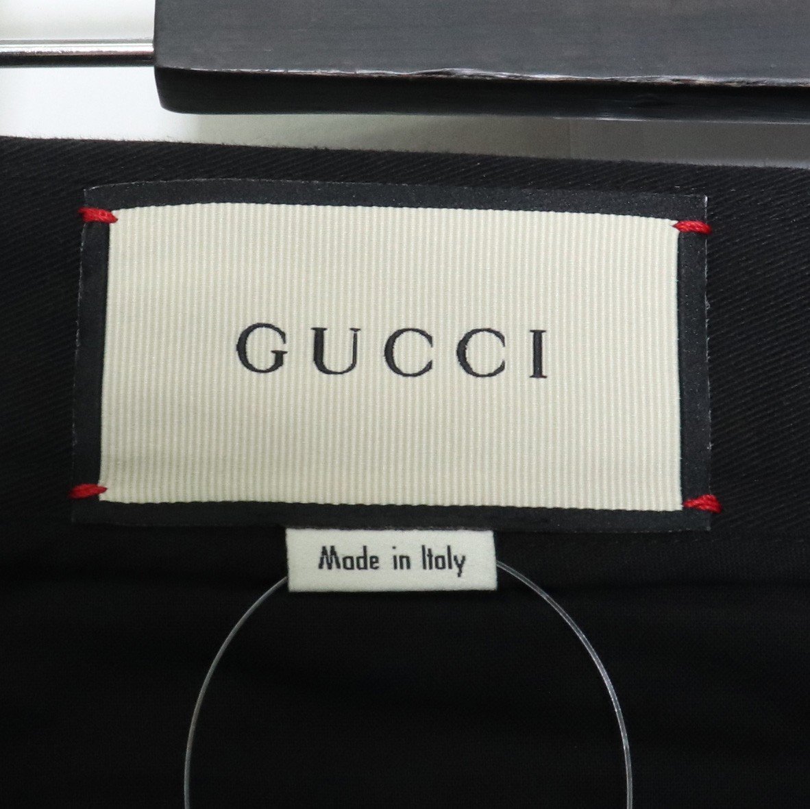 GUCCI Logo-stitched Trousers ブラック サイズ44 519546-Z396H グッチ