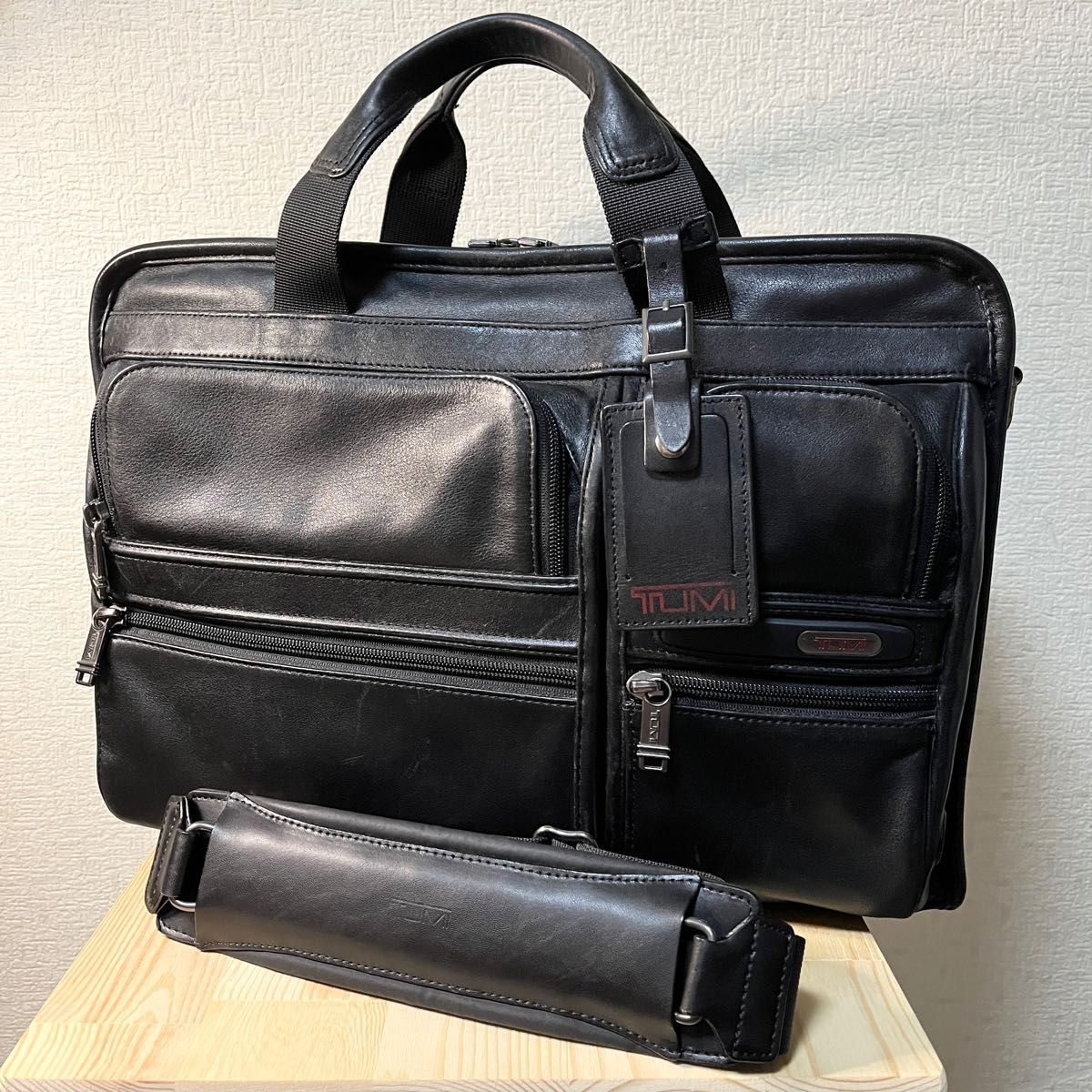 TUMI】 トゥミ 963108D4 アルファ オールレザー 2WAY 黒 ALPHA