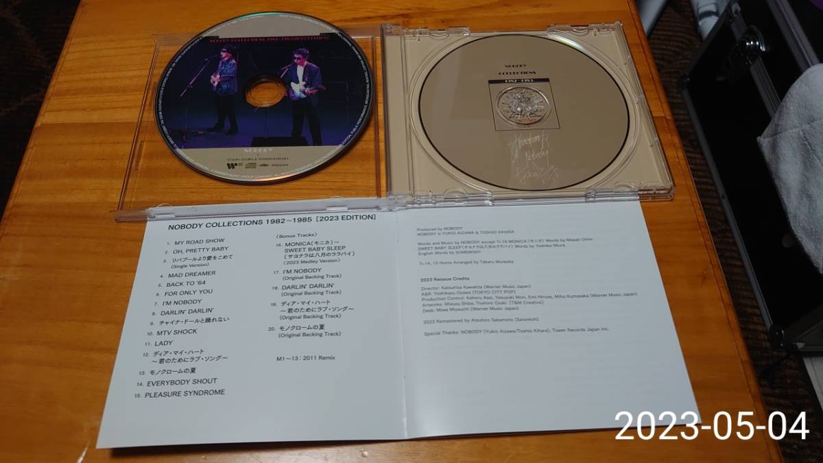 CD NOBODY NOBODY COLLECTIONS 1982～1985 [2023 EDITION] [タワーレコード限定] WQCQ-874 相沢行夫 木原敏雄_画像2