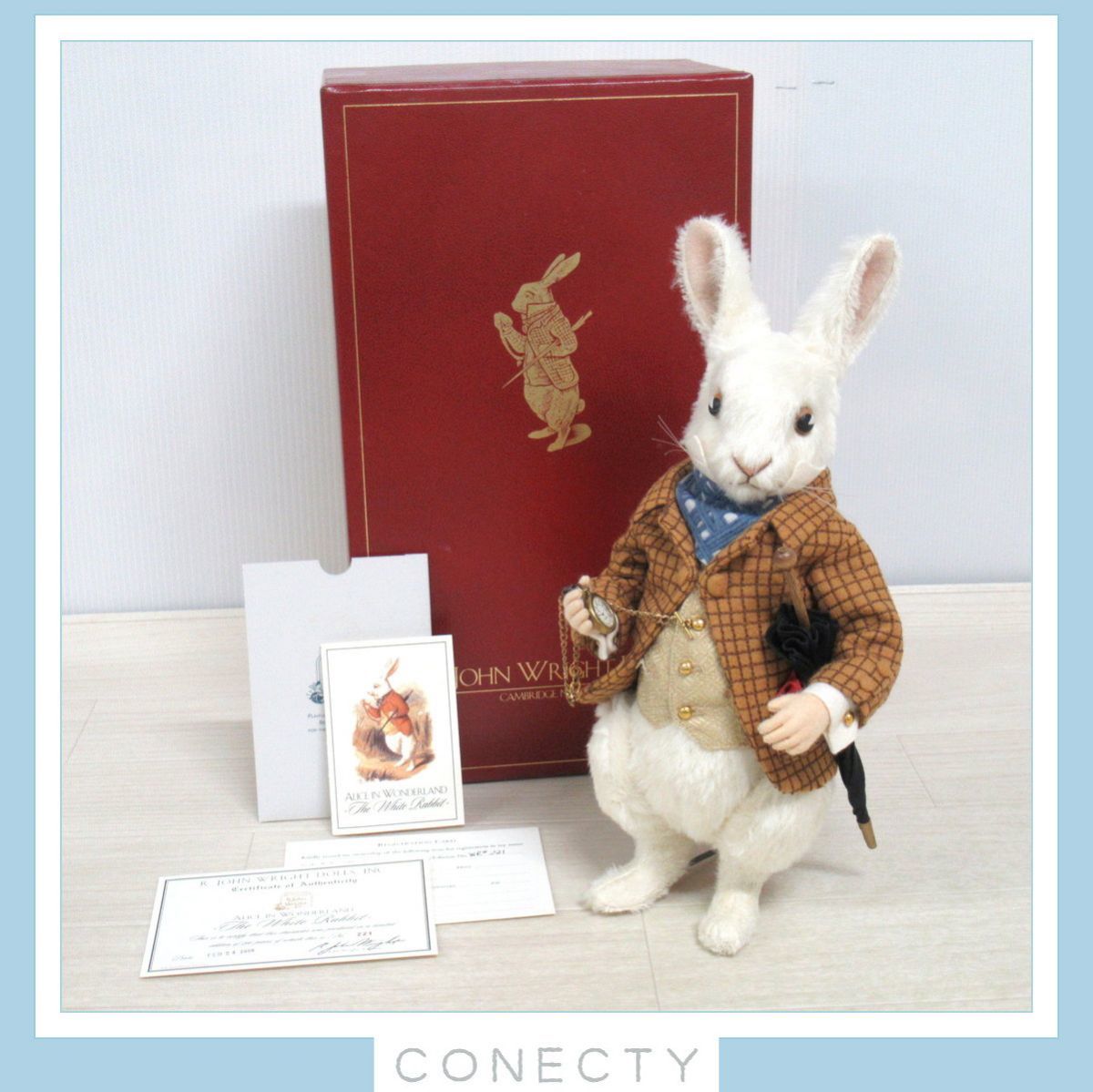 ○R.JOHN WRIGHT DOLLS 不思議の国のアリス 白ウサギ 白うさぎ ○R.JOHN WRIGHT DOLLS 不思議の国のアリス 白ウサギ 白うさぎ