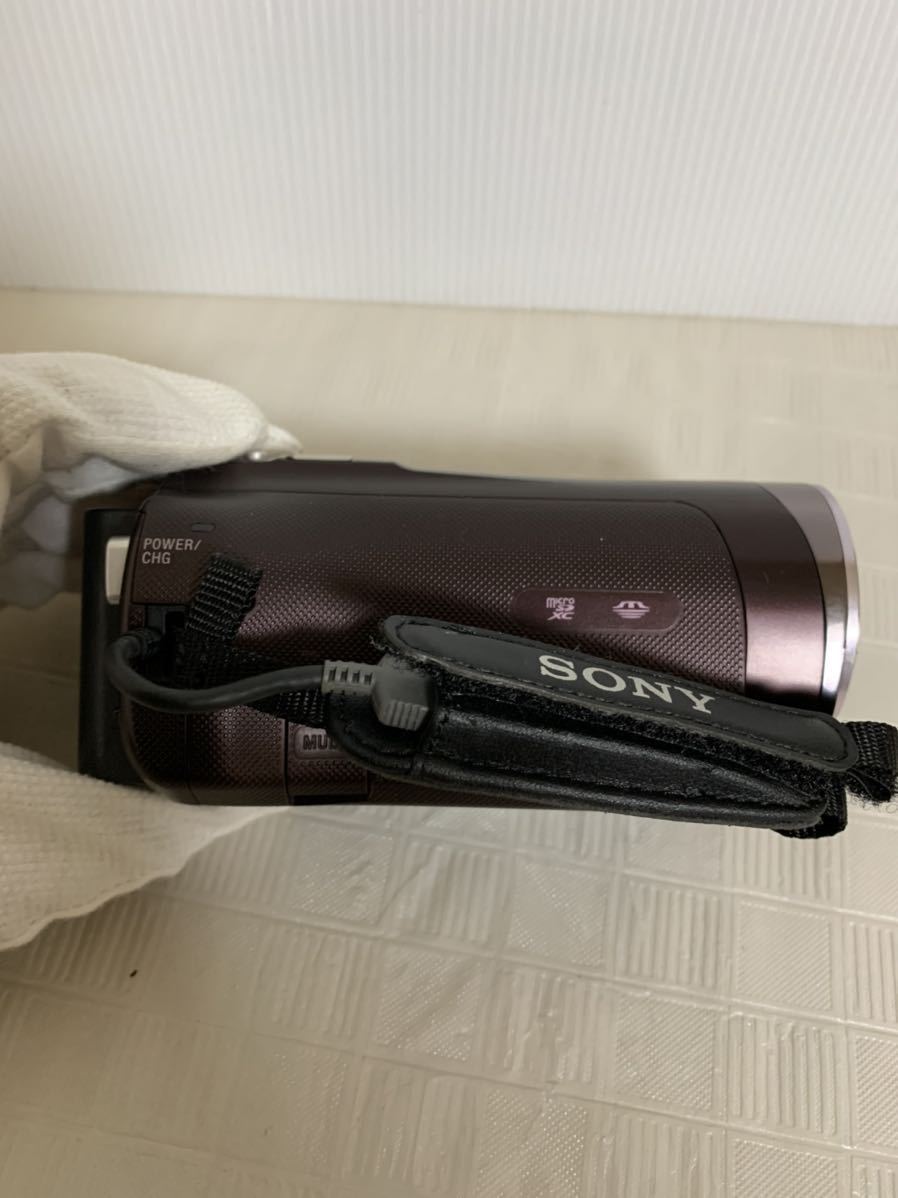 SONY HANDY CAM HDR-CX420ソニーハンディカム/ビデオカメラ&バッテリーSONY NP-FV50/通電のみ/部品取り用/小傷汚れ等/ジャンク扱_画像3