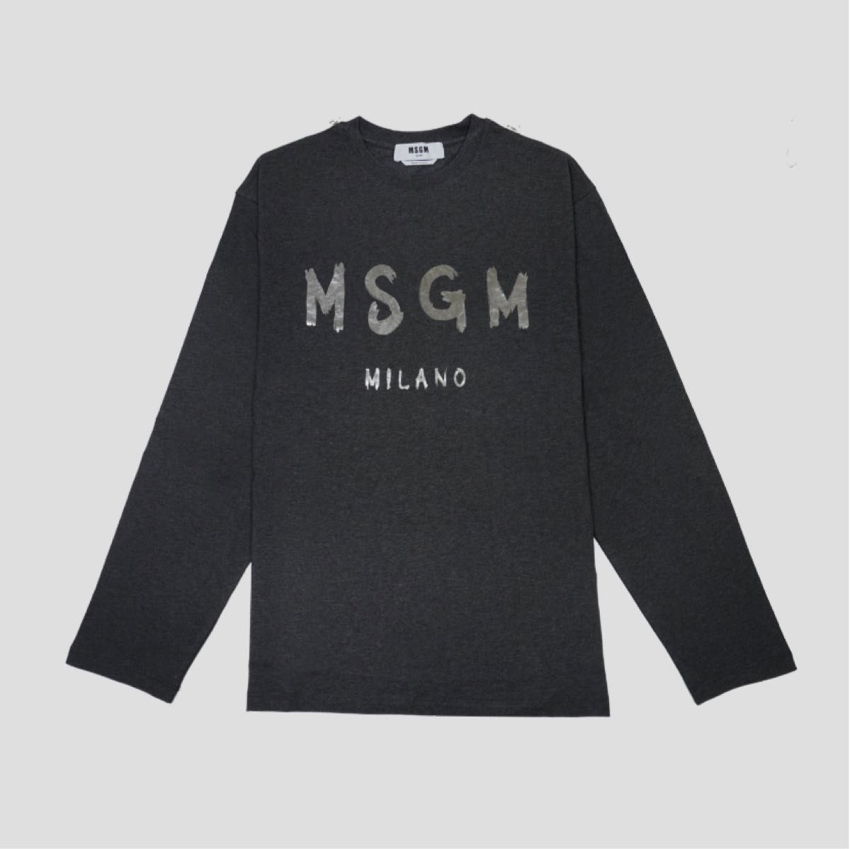 New Color】MSGM ブラッシュロゴ ロングスリーブTシャツ【Japan