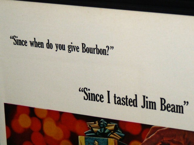 1964年 USA 60s 洋書雑誌広告 額装品 Jim Beam (A4サイズ) / 検索用 ジムビーム Bourbon バーボン 店舗 装飾 ガレージ ディスプレイ 看板_画像4