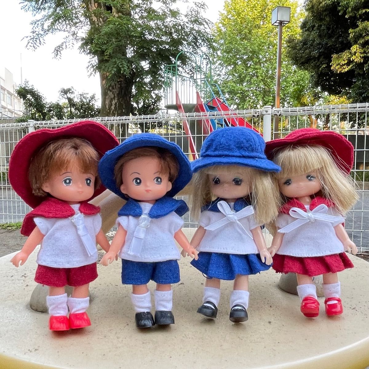M2318 ミキちゃんマキちゃん ハンドメイド 服 幼稚園 夏物制服 M2318 ミキちゃんマキちゃん ハンドメイド 服 幼稚園 夏物制服