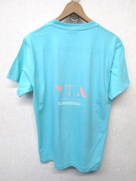 V1803：perfume PTA ファンクラブ 半袖Tシャツ 半袖カットソー ターコイズ系 M プリントTシャツ:35_画像5