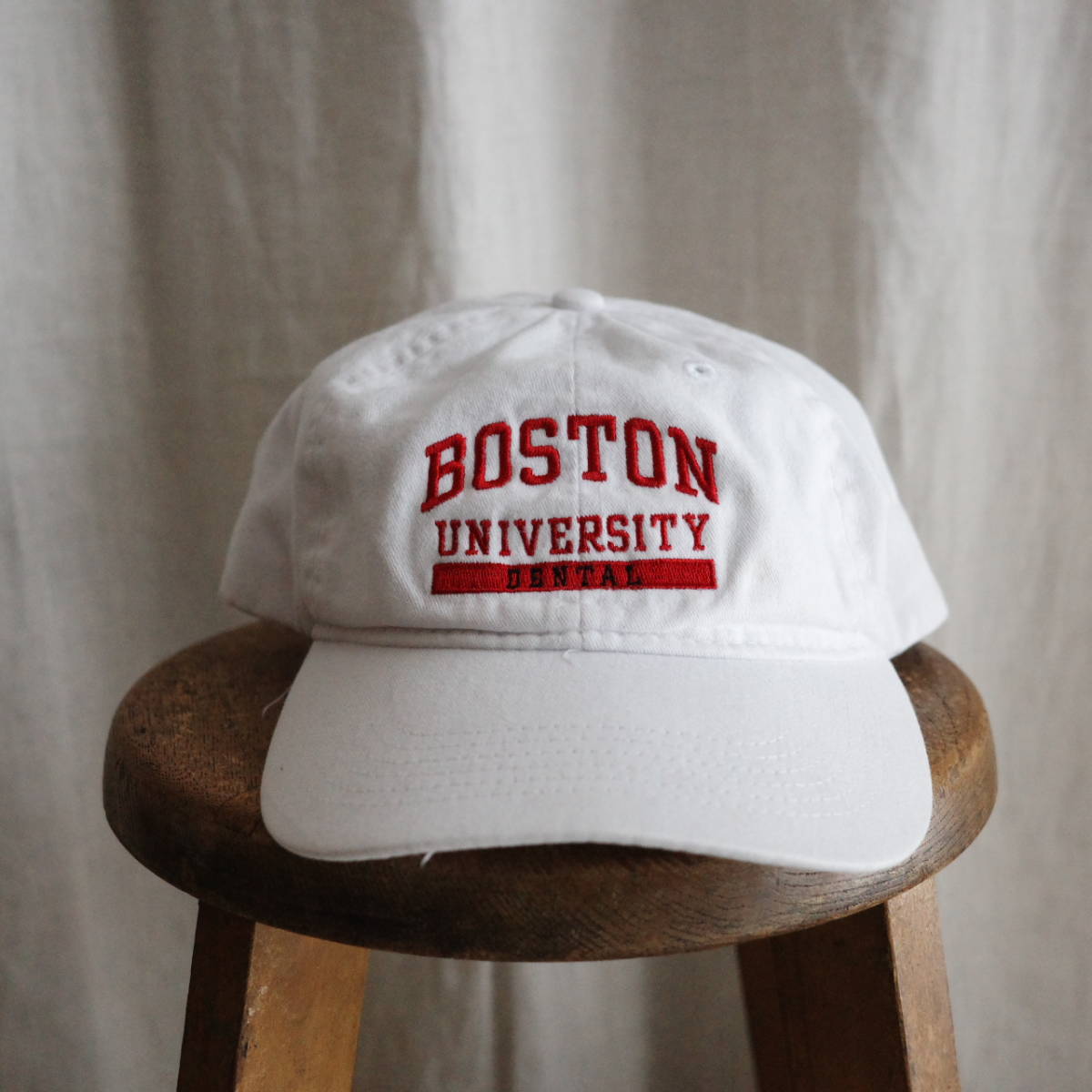 Boston university embroidery slider adjust cap ヴィンテージ キャップ カレッジ