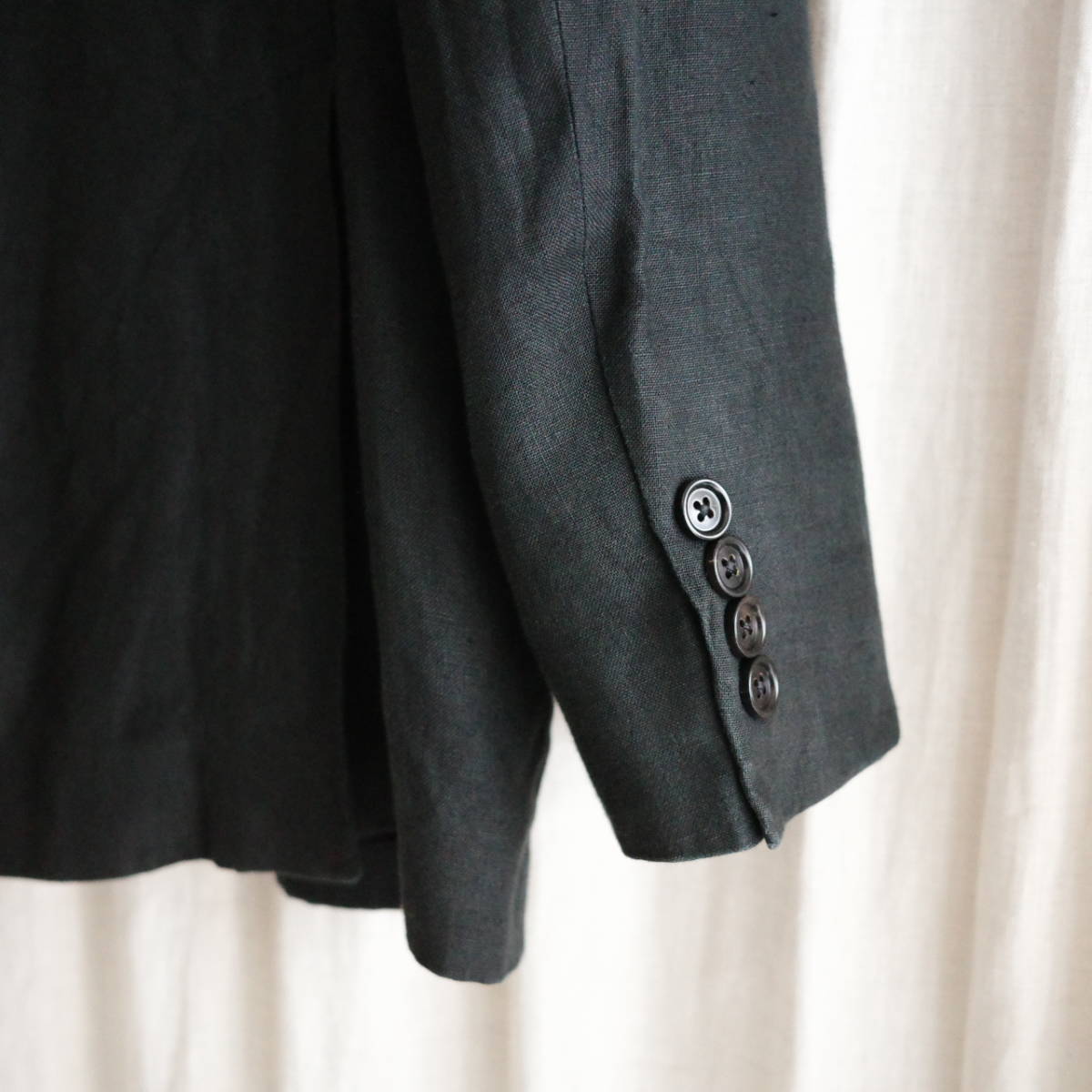 Polo by Ralph Lauren Black Linen 2B jacket 38S ラルフローレン ブラックリネンジャケット MADE IN ITALY_画像10