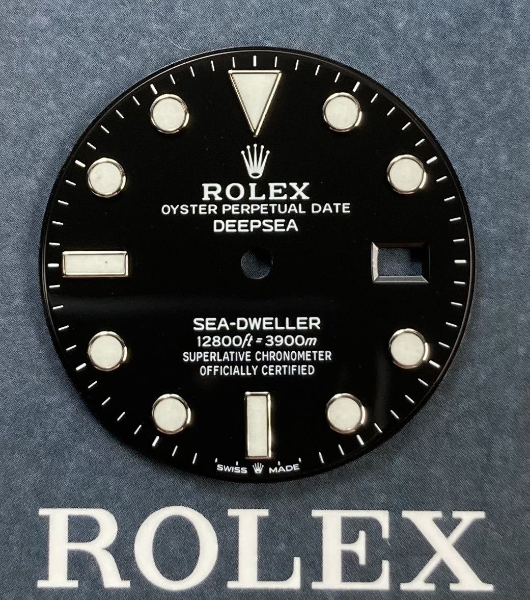 美品 純正品 126660 ディープシー シードゥエラー 文字盤 ロレックス ダイヤル ROLEX DEEPSEA SEA-DWELLER dial unused bの画像1