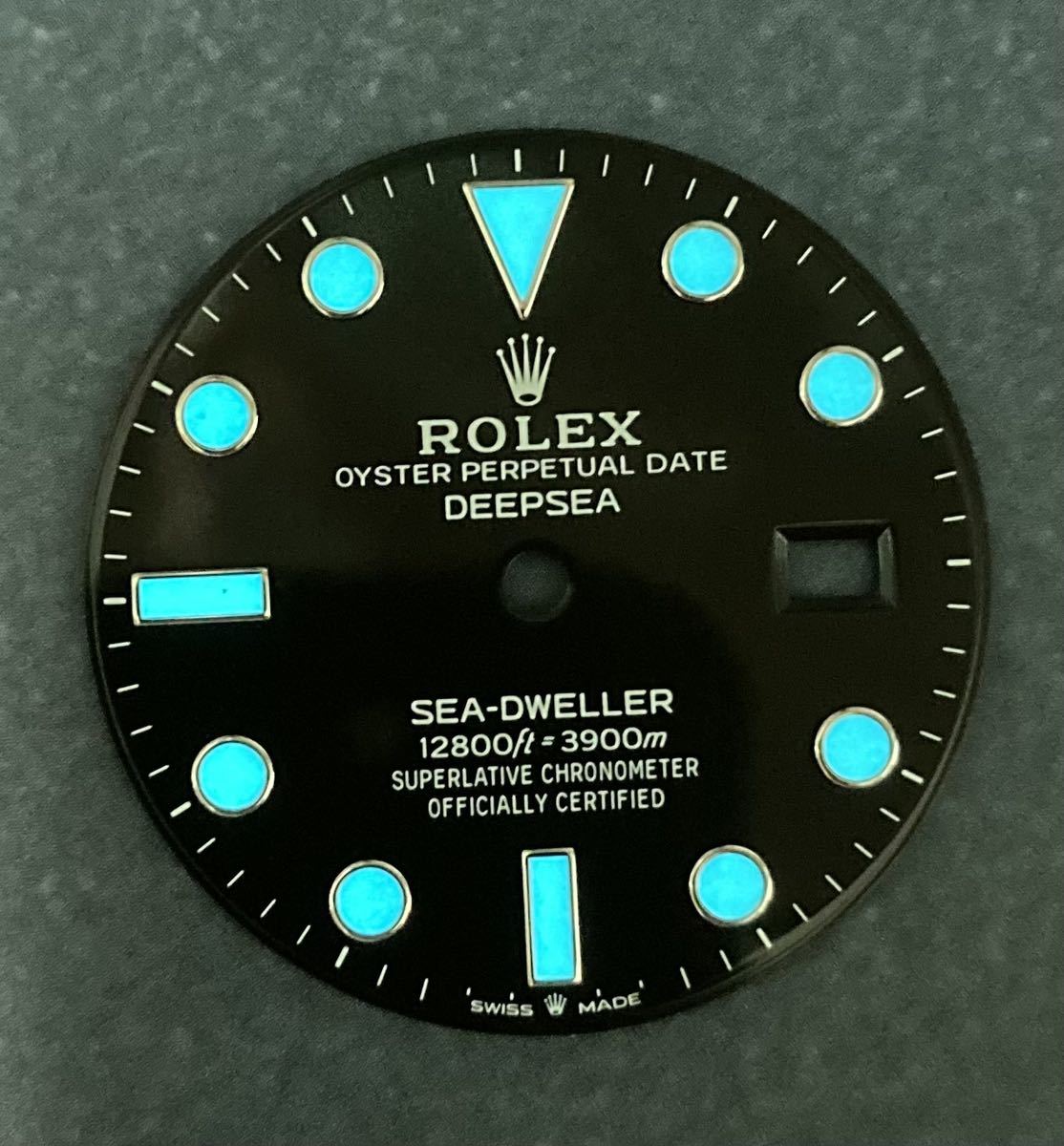 美品 純正品 126660 ディープシー シードゥエラー 文字盤 ロレックス ダイヤル ROLEX DEEPSEA SEA-DWELLER dial unused bの画像7