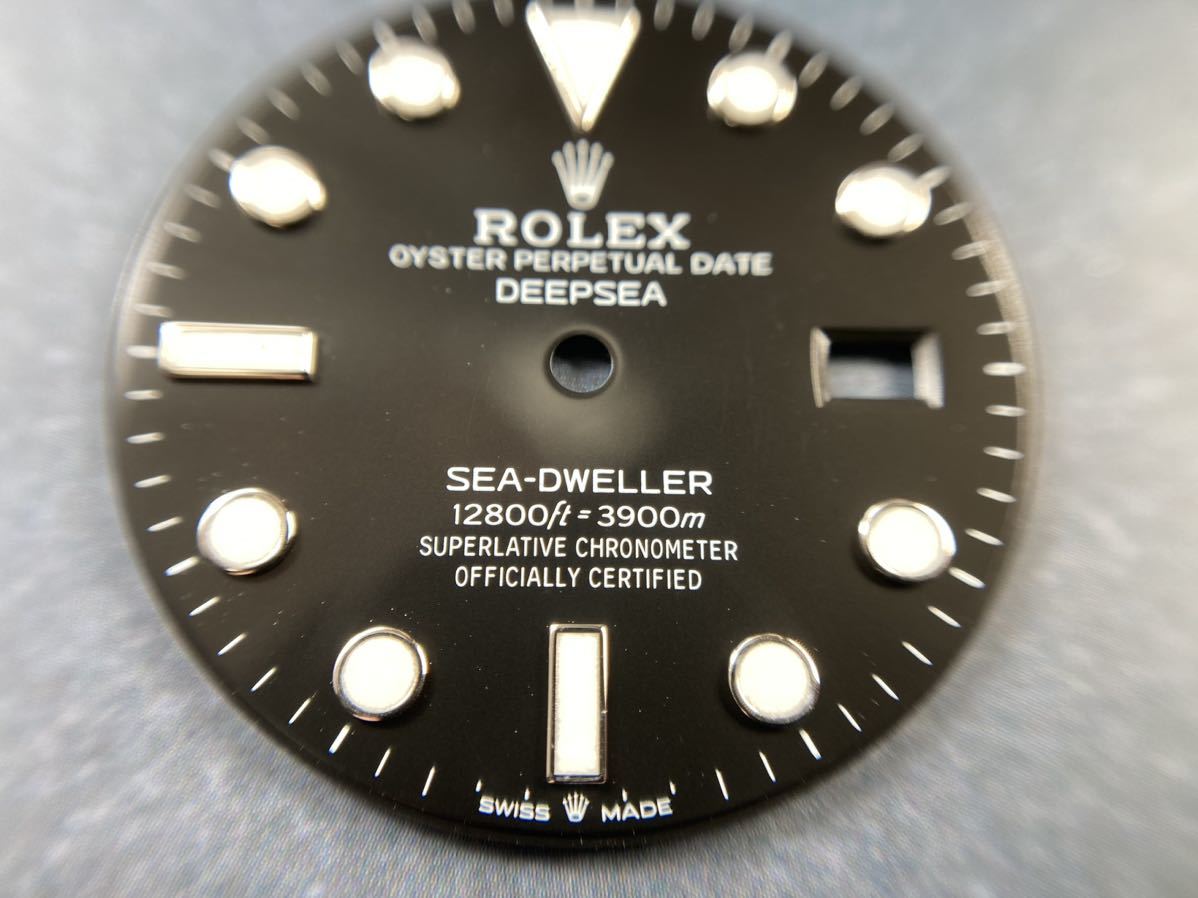 美品 純正品 126660 ディープシー シードゥエラー 文字盤 ロレックス ダイヤル ROLEX DEEPSEA SEA-DWELLER dial unused bの画像6