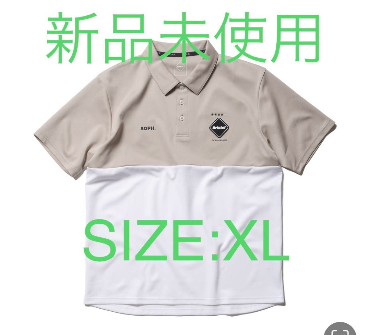 F.C.Real Bristol S/S PANEL POLO ベージュXL | retina2023.com.br