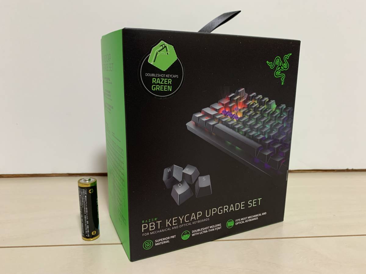 新品 RAZER PBT KEYCAP UPGRADE SET RAZER GREEN レイザー キーキャップ グリーン アップグレードセット キーボード 定形外郵便対応_画像3