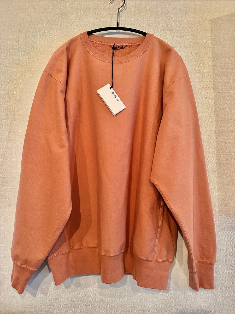 AURALEE SUPER MILLED SWEAT P/O ライトブラウン 5