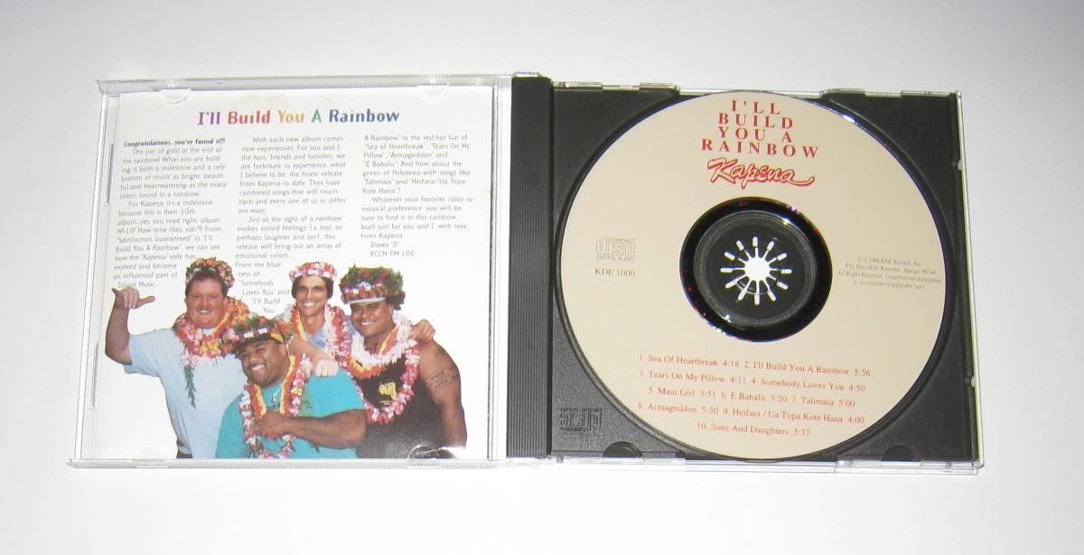 Kapena / I'll Build You A Rainbow カペナ CD 輸入盤 USED Hawaiian Music ハワイアンミュージック_画像2