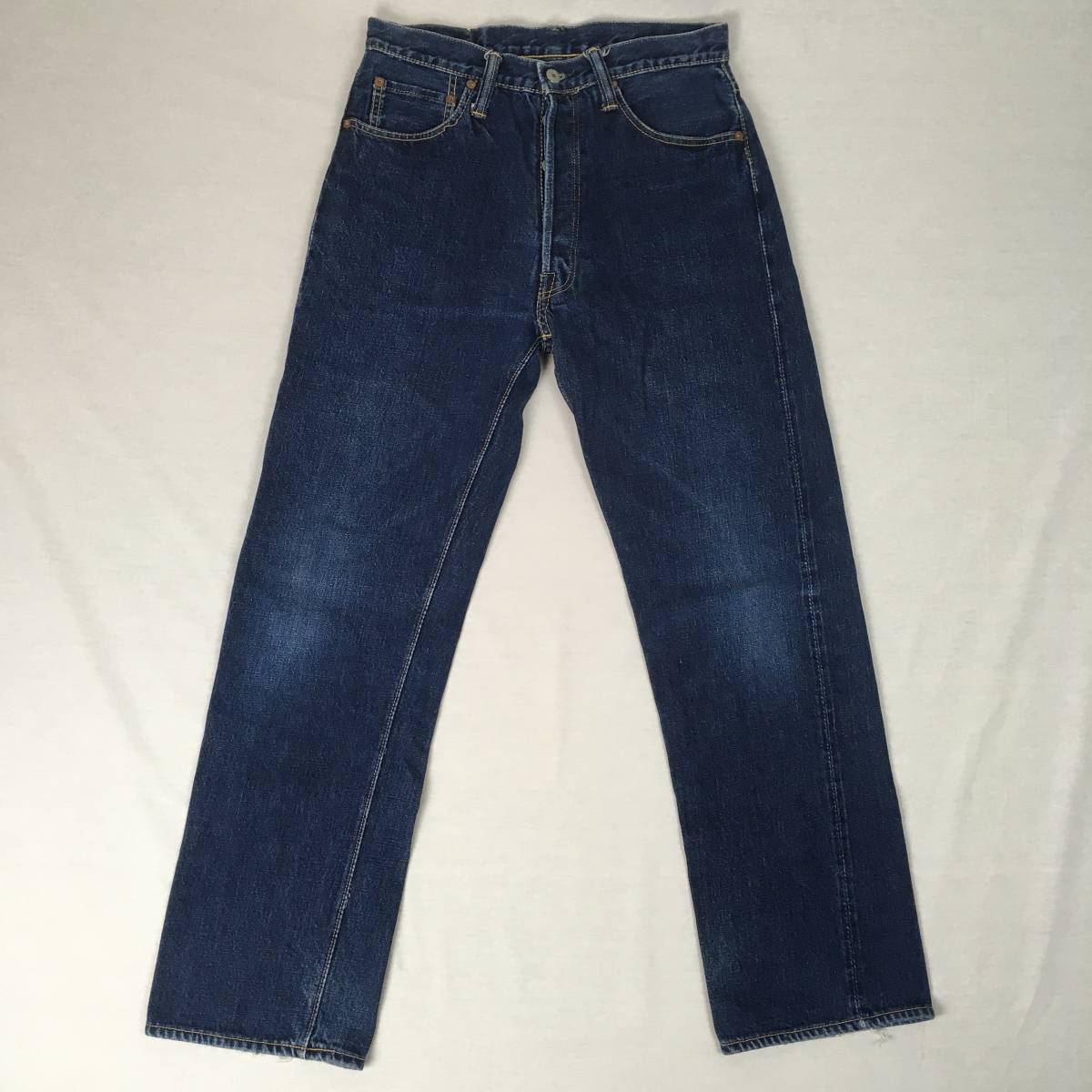 SKULL JEANS スカルジーンズ 5000XX ジーンズ 日本製 W30 L34 ボタンフライ デニム 隠しリベット セルビッチ 革パッチ_画像3