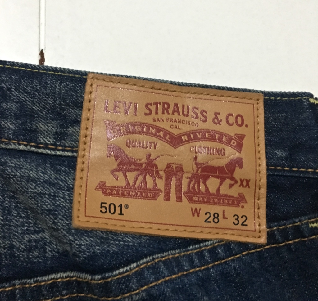 美品☆Levis 501 リーバイス デニムパンツ ジーンズ W28 ダメージ加工 ペイント加工 ストレート PCL16B_画像6