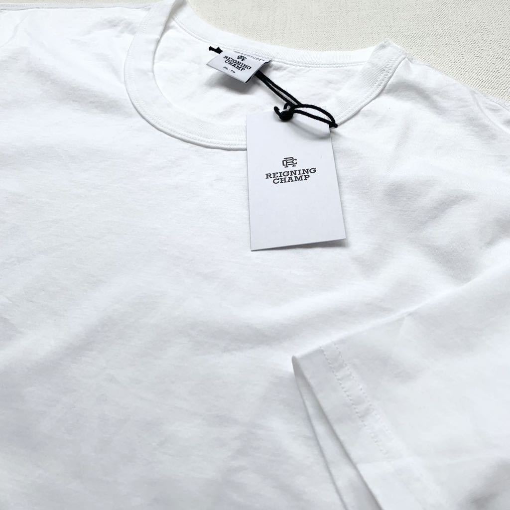 XS новый товар Canada производства REIGNING CHAMP Ray человек g Champ короткий рукав футболка RC-1029 мужской белый белый стандартный pima хлопок упаковка T. продажа по отдельности 1 листов 