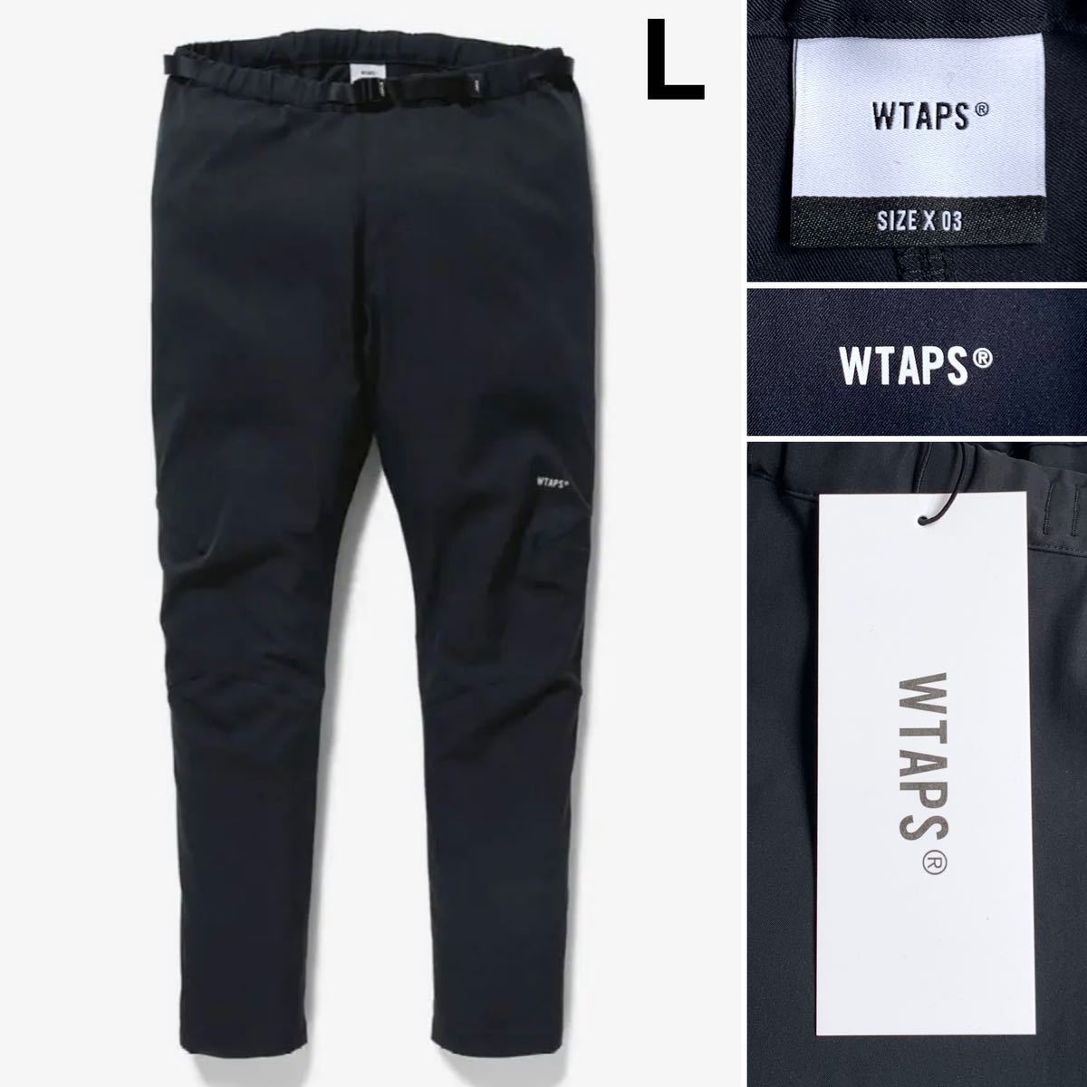 22AW WTAPS BEND TROUSERS POLY TWILL 黒 M-