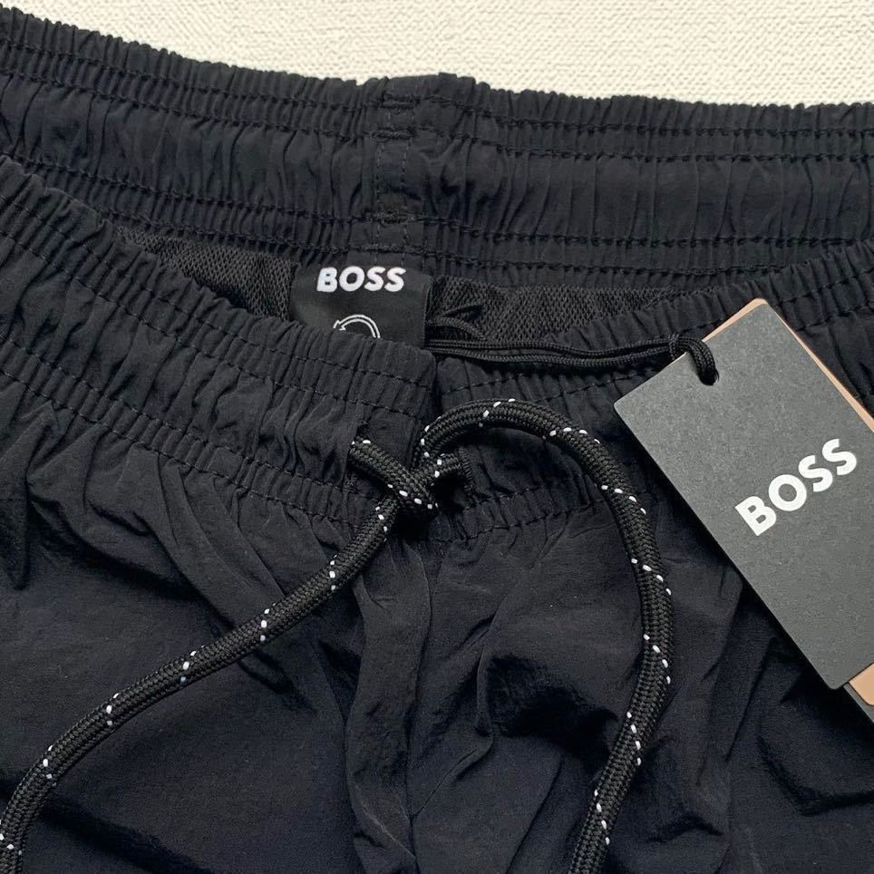 新品 BOSS ボス クイックドライ ロゴ スイム ショーツ S メンズ 水着