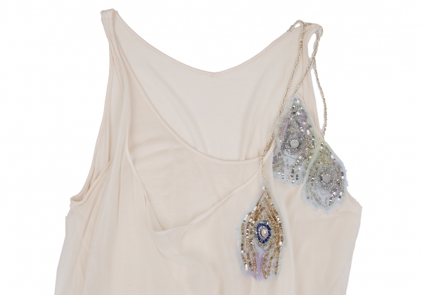  Tsumori Chisato TSUMORI CHISATO Be s equipment ornament front Layered tank top ivory 2 [ lady's ]