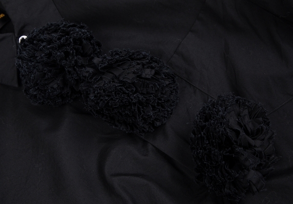 コムデギャルソンCOMME des GARCONS ボンボン装飾コットンシャツ 黒M 【レディース】_画像7