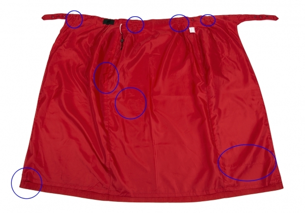 ジュニアゴルチエJUNIOR GAULTIER リネンフラップポケットラップスカート 赤40 【レディース】_画像8