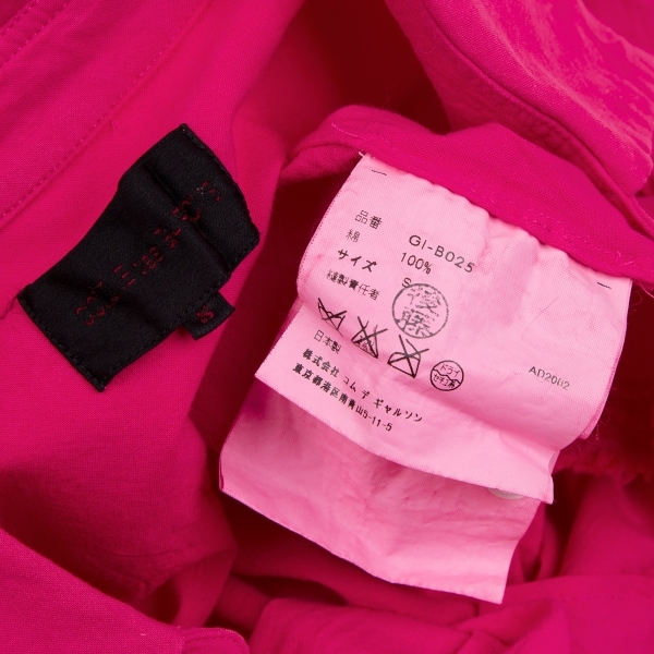 コムデギャルソンCOMME des GARCONS カットオフリボンデザインシャツ ピンクS 【レディース】_画像10