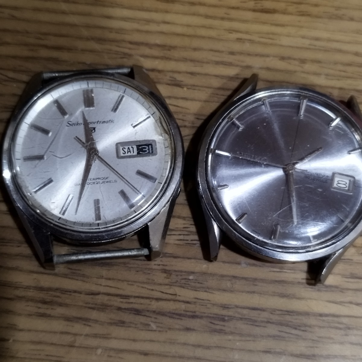 稼働ジャンク品 SEIKO 自動巻き 腕時計 2本セット スポーツマチック他