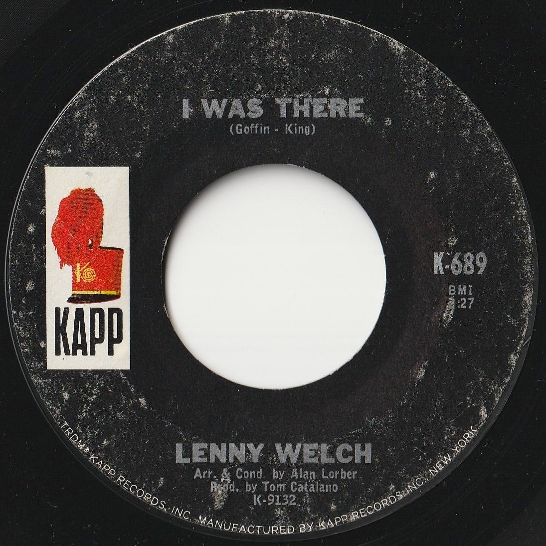 Lenny Welch Two Different Worlds / I Was There Kapp US K-689 202563 SOUL ソウル レコード 7インチ 45_画像2