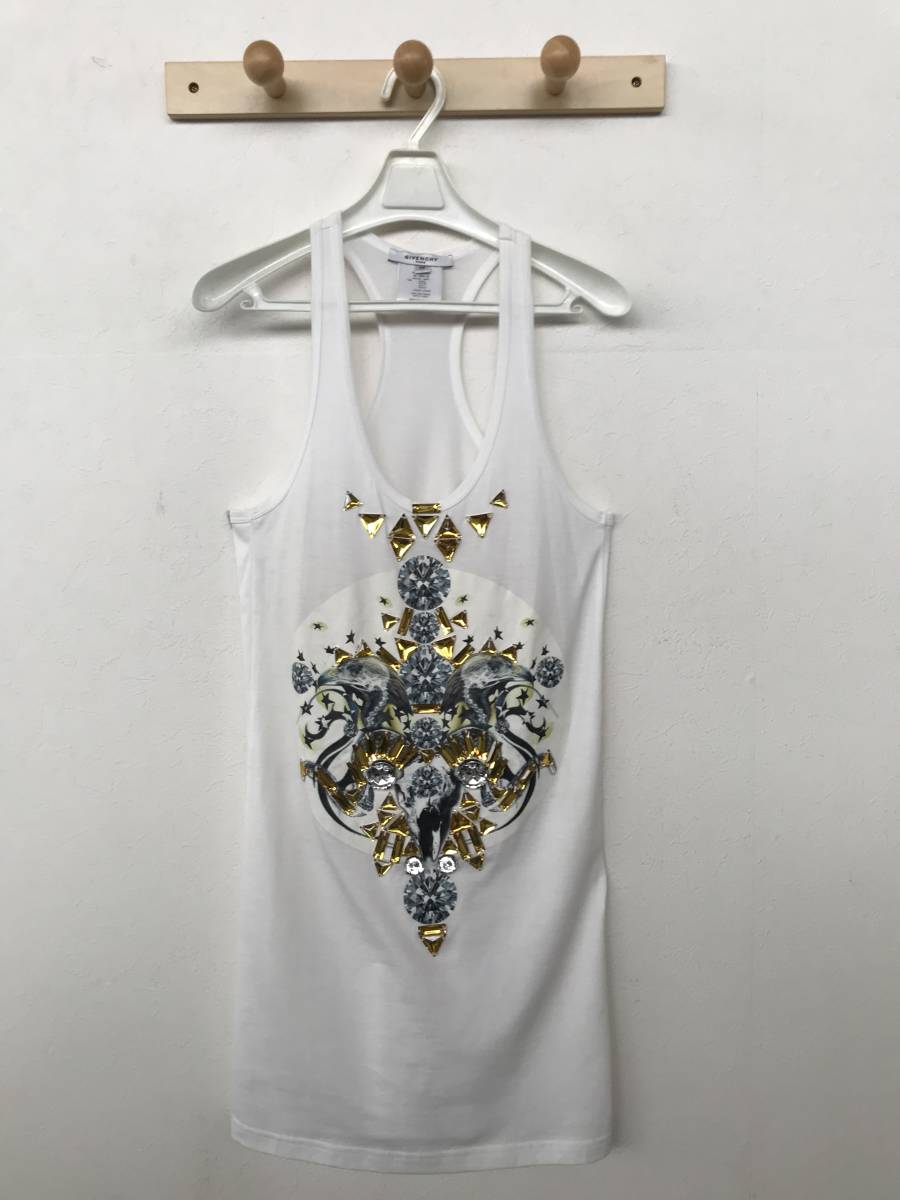 GIVENCHY PARIS ジバンシィ 正規品 レディース ビジュー使い ワンピース/タンクトップ 美品 size XS/M