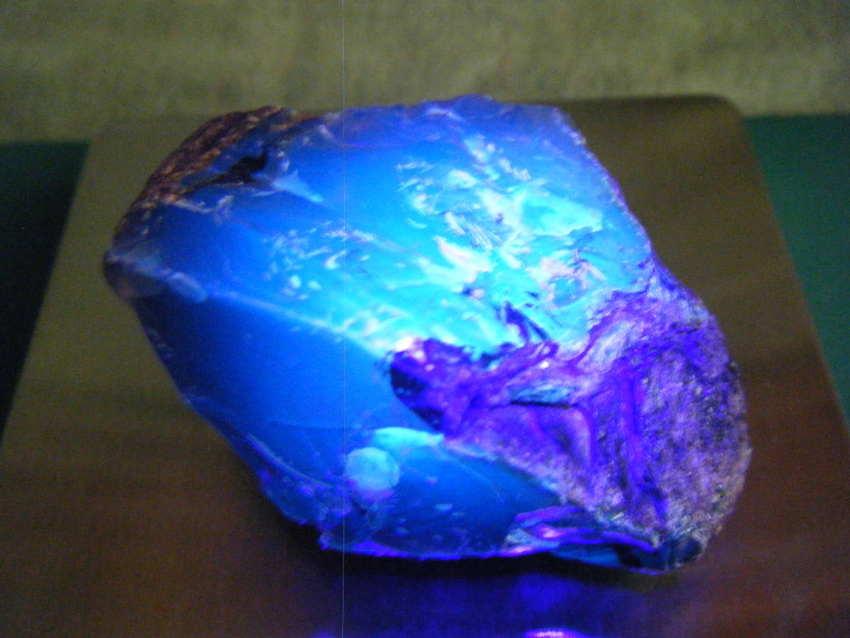 ブルーアンバー 琥珀 天然原石 ボルネオ 231CT 検査済 ※根付 蜜蝋