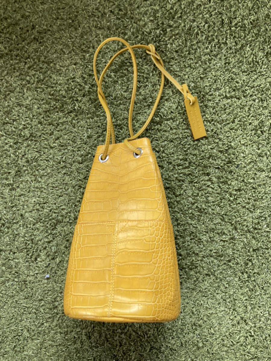  maru koma -ji* прекрасный товар type вдавлено . натуральная кожа мешочек сумка желтый разница . цвет оптимальный! изысканный материалы. 