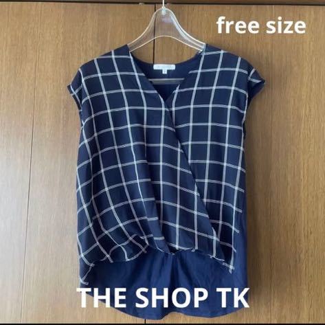 ☆ THE SHOP TK おしゃれなブラウス free siz eの画像1