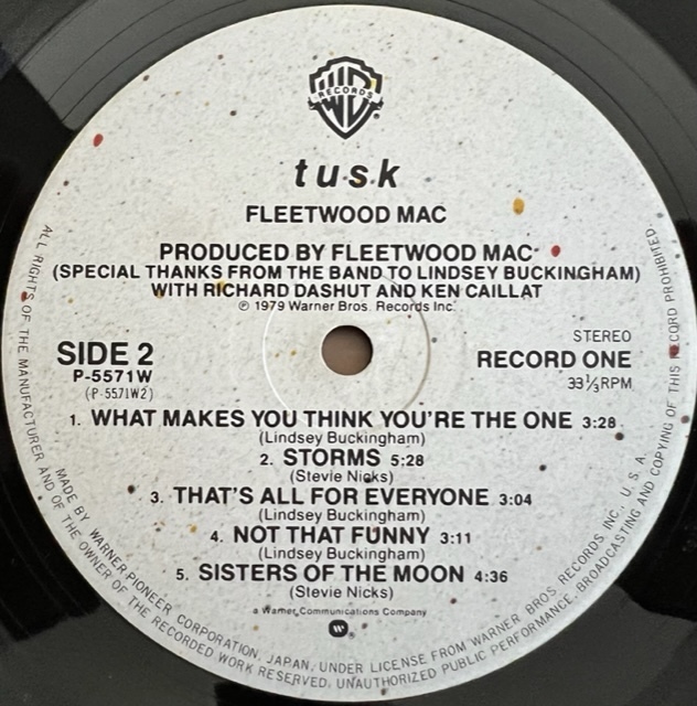 LP■ROCK/FLEETWOOD MAC/TUSK/WARNER P-5571~2W/国内79年ORIG 美品 完品/フリートウッド・マック/牙/黄金期三部作！最終章ロック人気盤_画像5