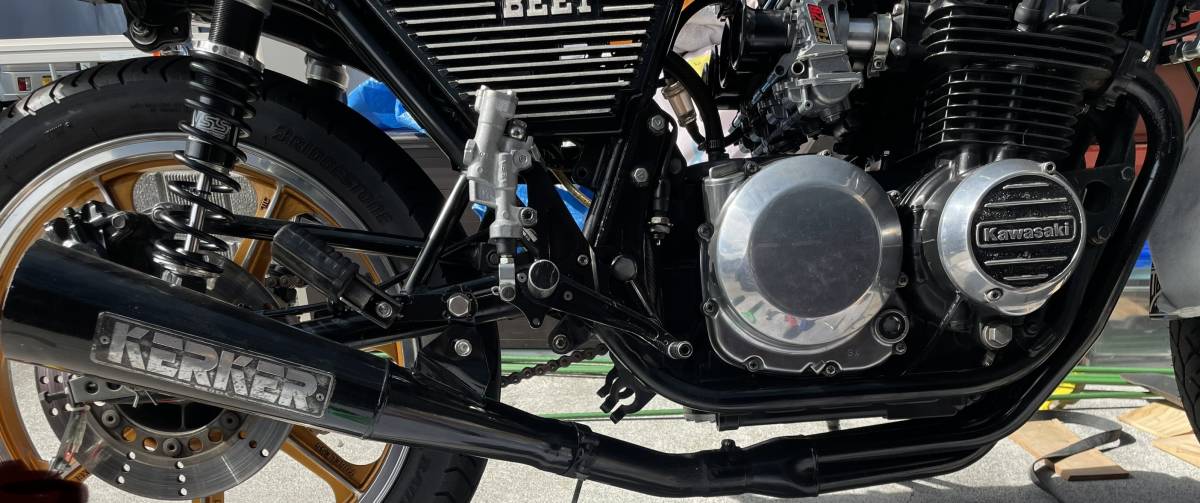 KERKER メガホン マフラー KAWASAKI ゼファー400 ゼファーχ Z400FX